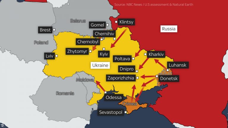 Ucraina: Rusia urmăreşte să creeze un coridor între Crimeea şi Transnistria