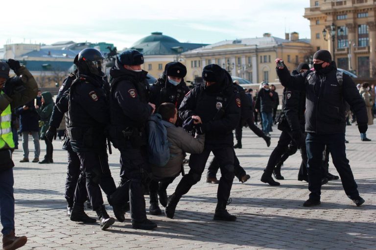 Arestări în masă la Moscova