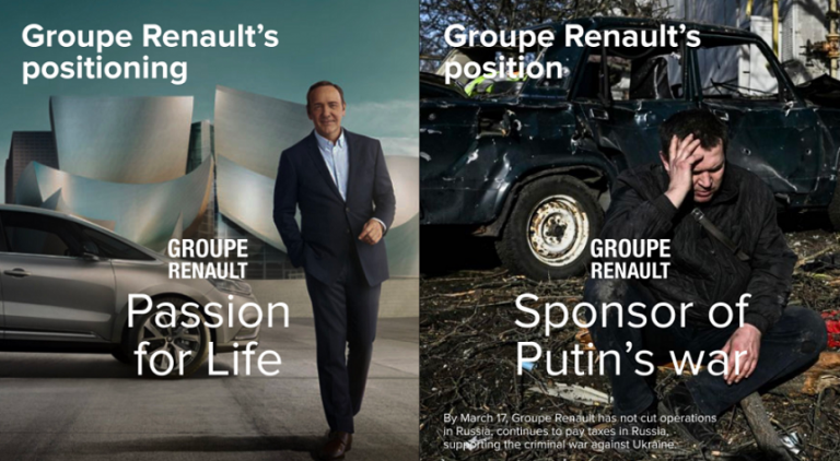 After Ukraine leaders boycott call, Renault suspends production at its Moscow facility