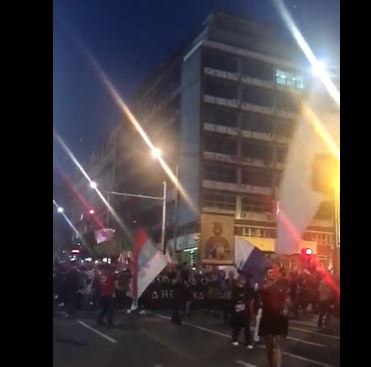 Protest pro-Rusia la Belgrad
