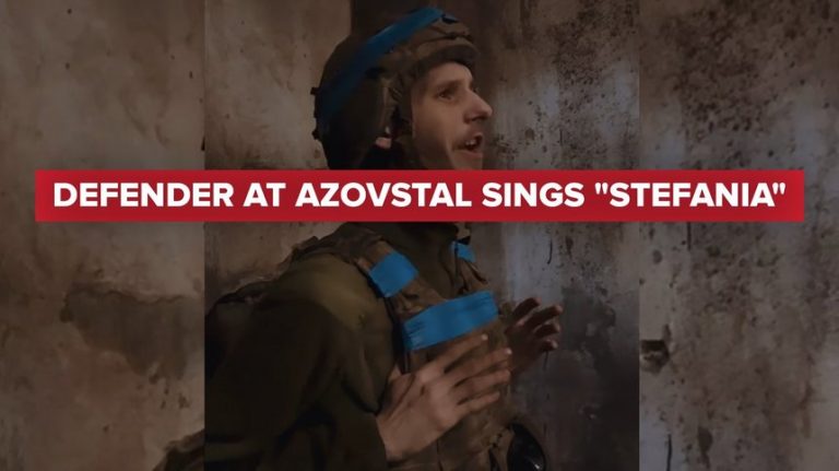 VIDEO | Melodia “Stefania”, câştigătoarea Eurovision, cântată în Azovstal de un soldat