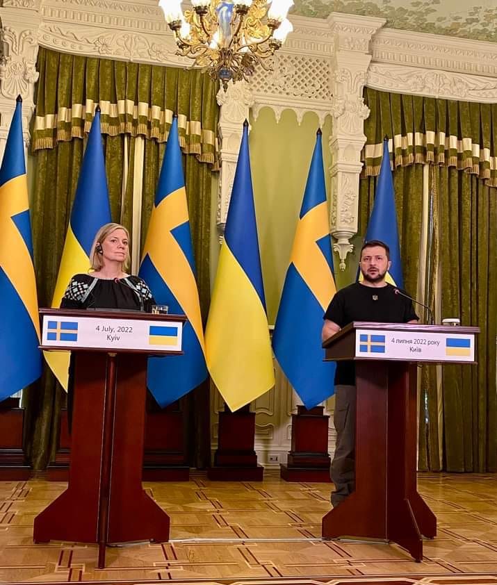 Premierul Suediei, Magdalena Andersson, vizită oficială la Kiev