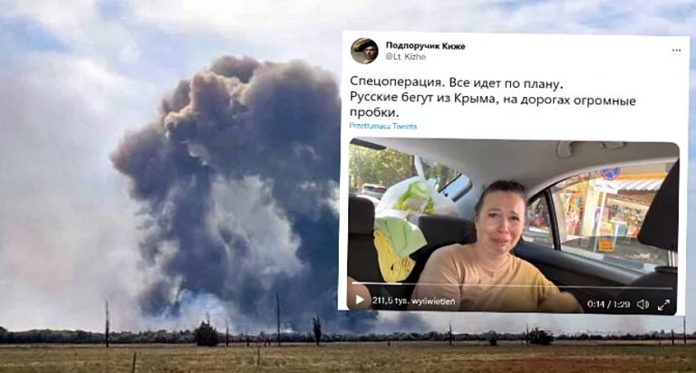 FOTO/VIDEO | Rușii fug ca potârnichile din Crimeea după atacul de marți al forțelor ucrainene