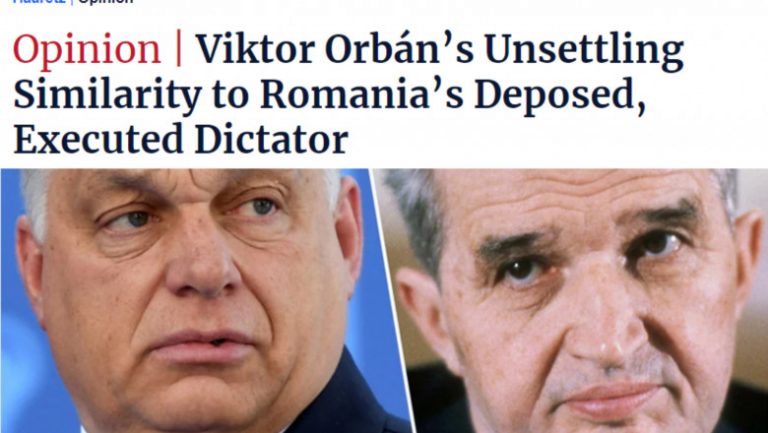 Israeli newspaper compares Viktor Orban to Romanian Communist leader Nicolae Ceausescu
