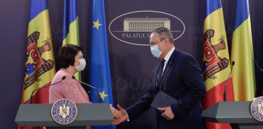 Premierul Moldova Natalia Gavrilita si Premierul Romania Nicolae Ciuca, file photo December 9, 2021. Inquam Photos