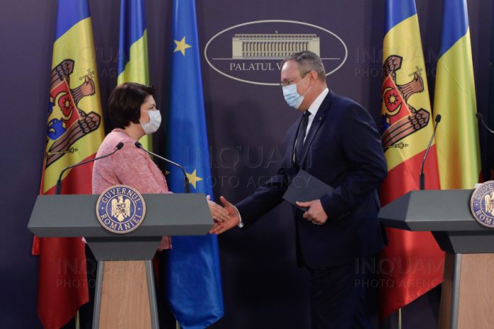 Premierul Moldova Natalia Gavrilita si Premierul Romania Nicolae Ciuca, file photo December 9, 2021. Inquam Photos