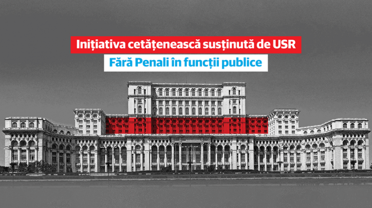 USR cere vot în Senat pentru adoptarea iniţiativei „Fără penali în funcţii publice”