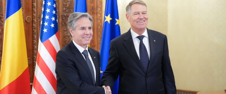 Blinken, primit de Iohannis. Subiectele de pe agendă: Ucraina, Visa Waver, energie