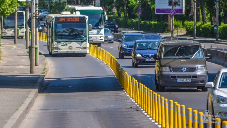 Benzi unice de circulaţie pentru transportul public în Capitală. Unde vor fi amplasate