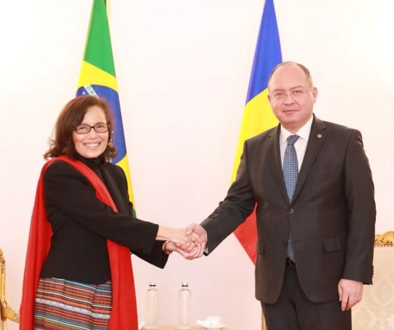 Ministrul Aurescu a primit-o pe ambasadoarea Braziliei în România
