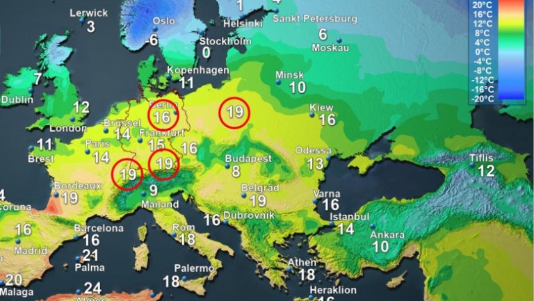 Vreme neobişnuit de caldă în Europa. Temperaturi-record pe timp de iarnă, pe întreg continentul
