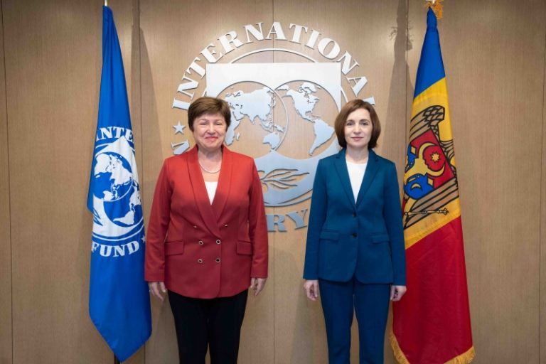 Maia Sandu a discutat cu Kristalina Georgieva despre colaborarea cu FMI