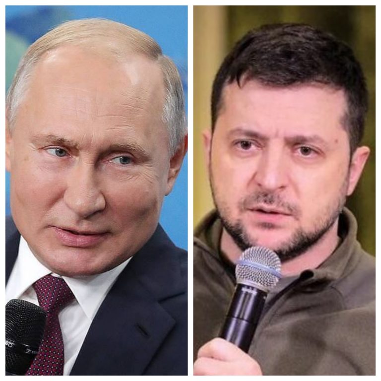 Putin şi Zelenski la antipozi: Doi războinici faţă în faţă