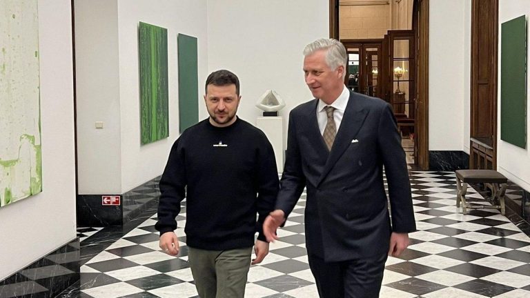 Volodimir Zelenski, primit de Regele Filip al Belgiei