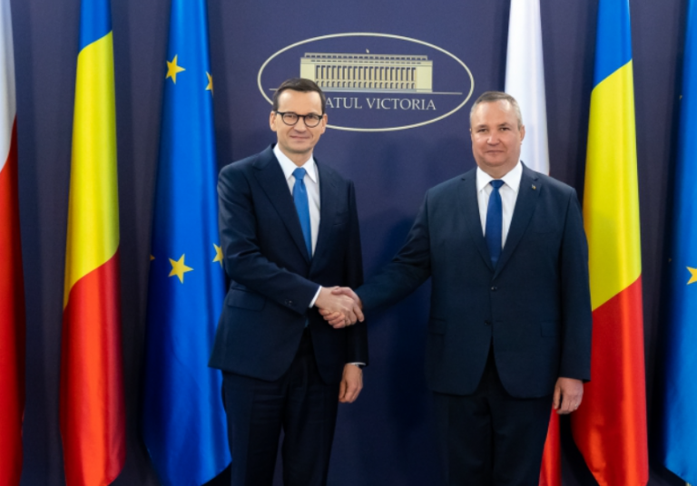 Poland’s PM in Romania for talks on Ukraine, business