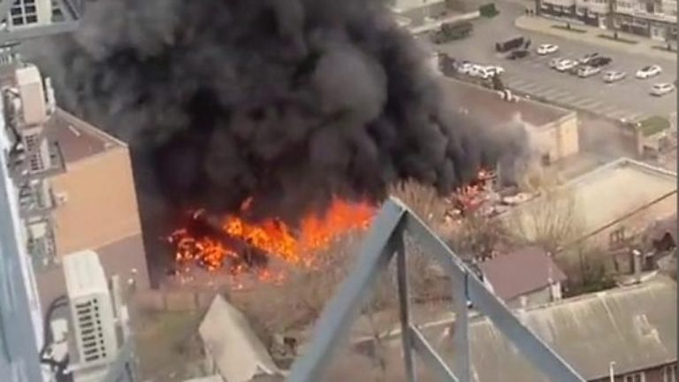 VIDEO | Incendiul din sediul FSB de la Rostov-pe-Don, soldat cu un mort