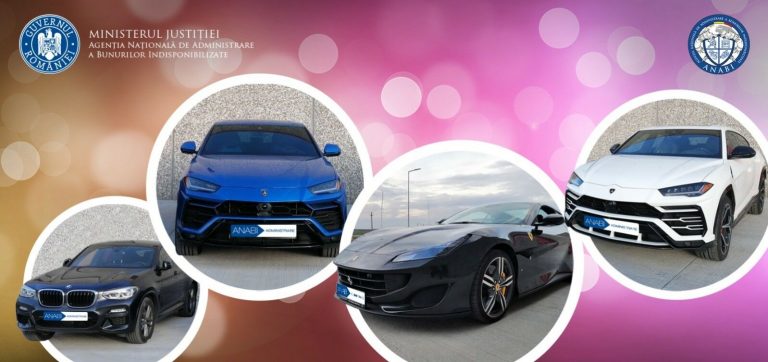 ANABI a preluat maşini de lux de 800.000 euro, aduse în ţară de o grupare care jefuia americani