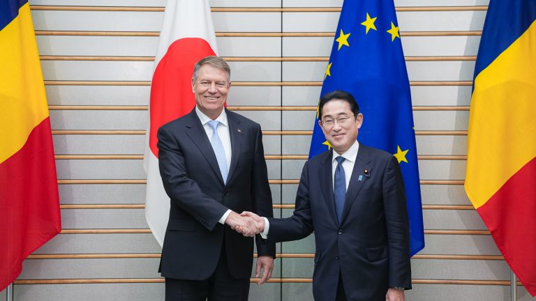 VIDEO | Președintele Iohannis, primit de premierul Kishida. România și Japonia, legate prin Parteneriat Strategic