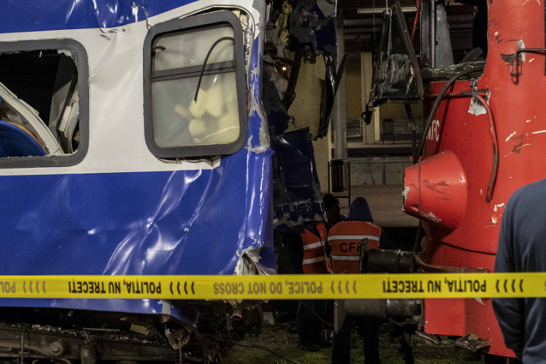 CFR retrage din circulaţie toate locomotivele similare cu cea implicată în accidentul feroviar din Galați