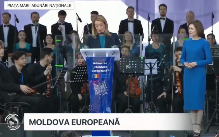Președinta Parlamentului European, la Chișinău: „Europa vă va primi cu braţele şi inima deschise”