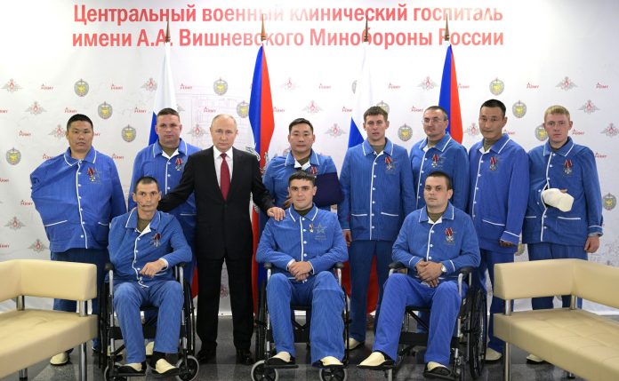 vladimir putin militari rusi raniti