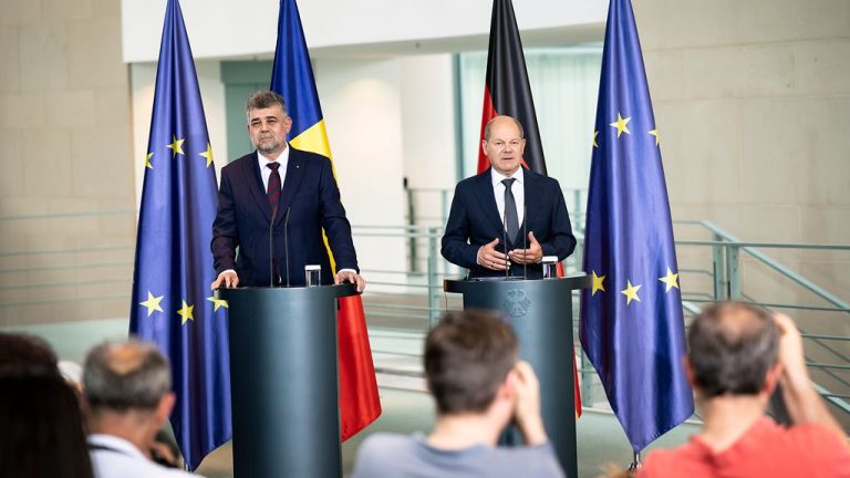 VIDEO | Scholz: Doresc să mulţumesc României pentru reacţia fermă pe care a avut-o la invazia rusă în Ucraina