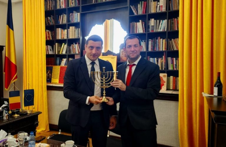 Romania’s antisemitism czar calls meeting of Israeli ambassador and leader of far-right party ‘scandalous’