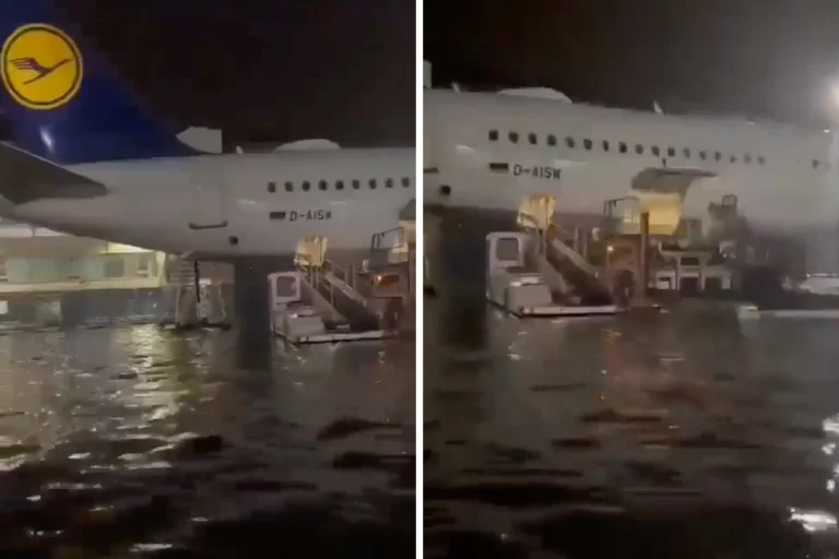 VIDEO | Haos pe aeroportul din Frankfurt, inundat în urma unor ploi puternice. Zeci de zboruri, anulate