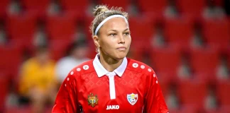 Violeta Mitul, Moldovan football player. Shutterstock