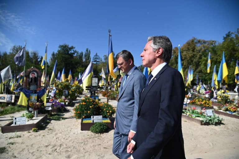 Secretarul american de stat, Antony Blinken, în vizită la Kiev