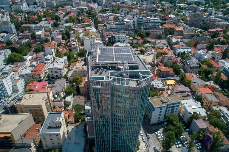 PPF Real Estate’s Crystal Tower and Metropolis office buildings in Bucharest get solar power upgrade