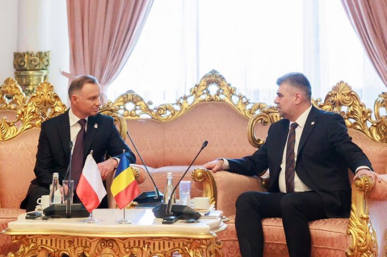 Ciolacu, întâlnire bilaterală cu preşedintele polonez: România şi Polonia sunt parteneri şi aliaţi de încredere