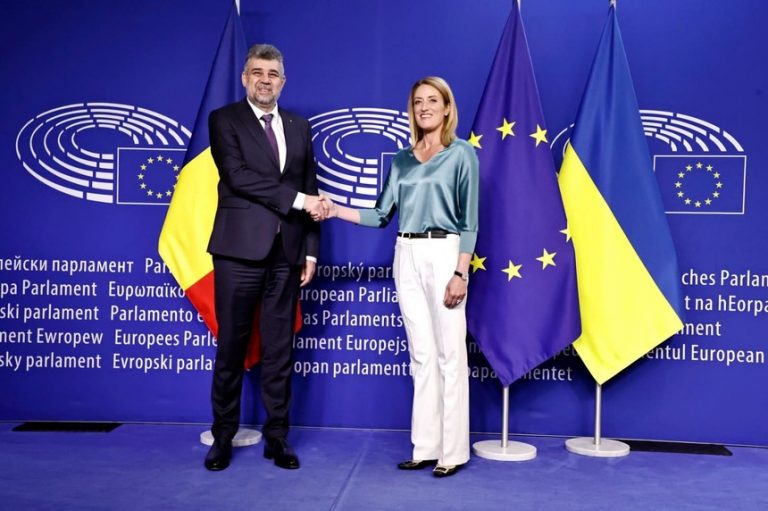 Premierul Ciolacu: Preşedinta Parlamentului European recunoaşte eforturile financiare şi logistice uriaşe făcute de România pentru a sprijini Ucraina şi Republica Moldova