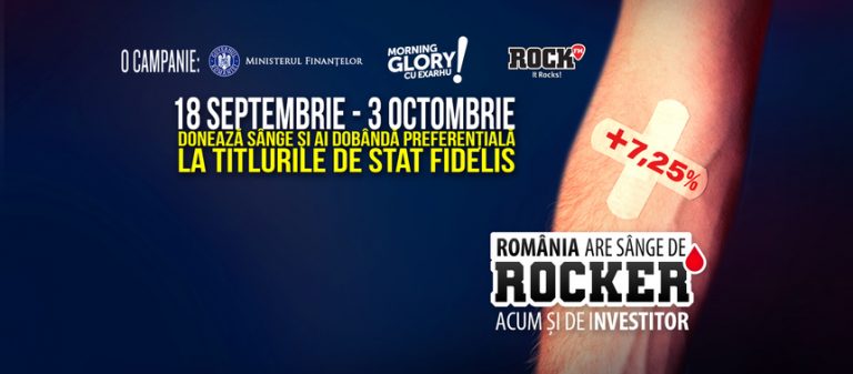 Ministerul Finanţelor lansează a treia ediţie din acest an a campaniei „România are sânge de rocker”