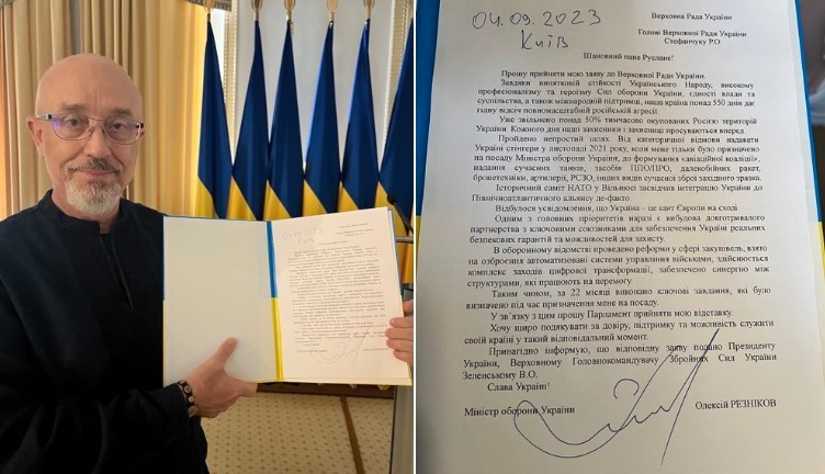 Ministrul ucrainean al Apărării, Oleksii Reznikov, şi-a depus demisia la Parlament