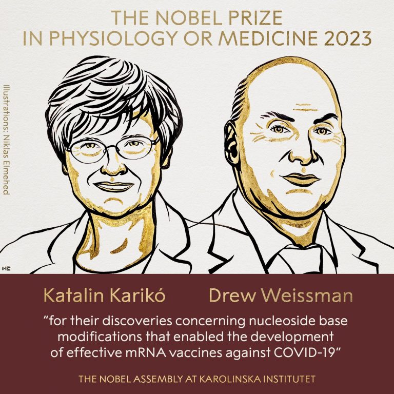 Premiul Nobel pentru Medicină 2023. Katalin Karikó şi Drew Weissman, laureați pentru descoperirile lor în domeniul vaccinurilor împotriva Covid-19