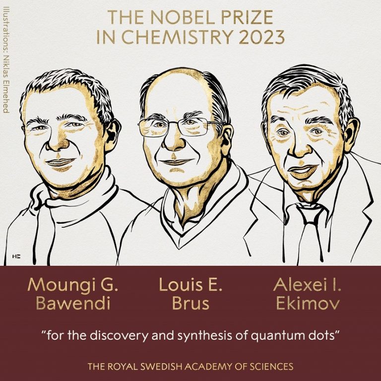 Premiul Nobel pentru Chimie a fost atribuit lui Moungi G. Bawendi, Louis E. Brus şi Alexei I. Ekimov