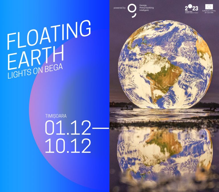 Floating Earth: O reprezentare uriaşă a planetei Pământ va fi expusă pe râul Bega din Timișoara