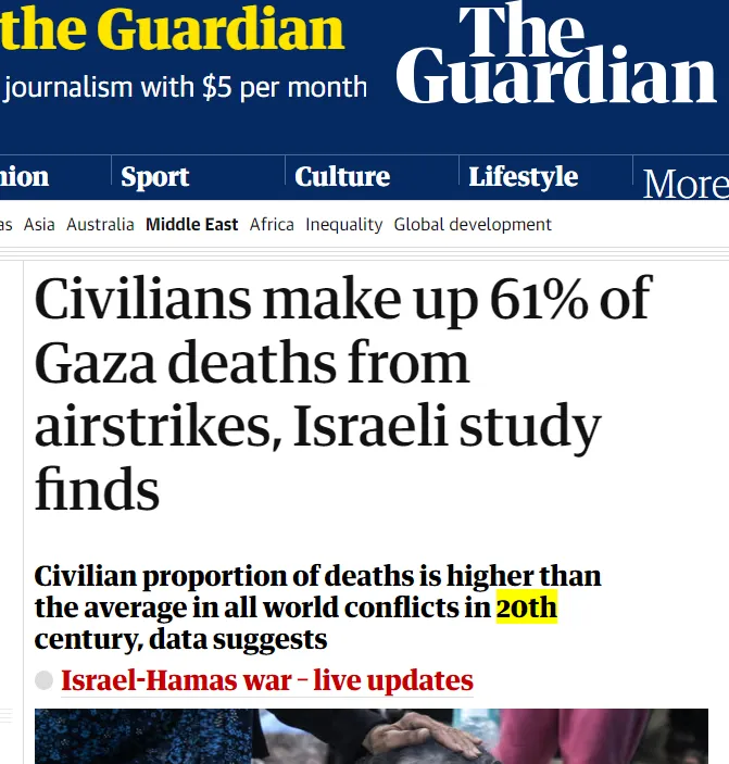 The shoddy reporting on civilian deaths in Gaza