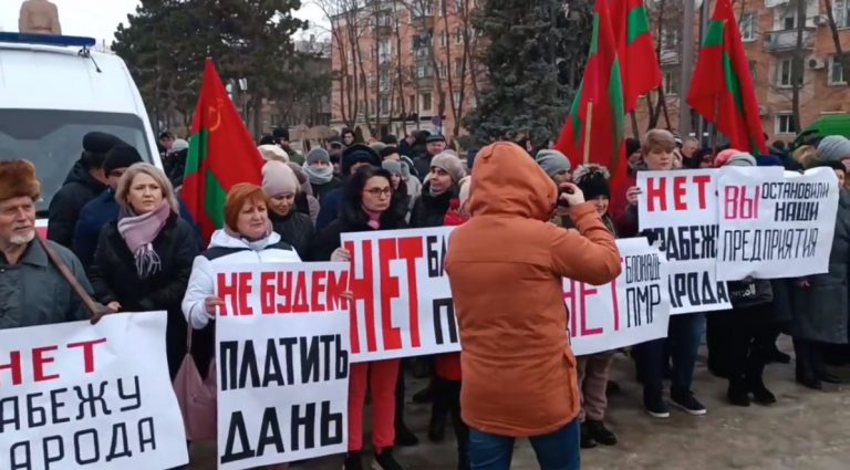 Tiraspolul anunţă pentru miercuri un protest de amploare faţă de „presiunile economice ale Chişinăului”