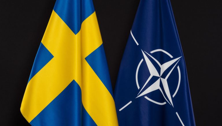 Swedish flag raised at NATO Headquarters