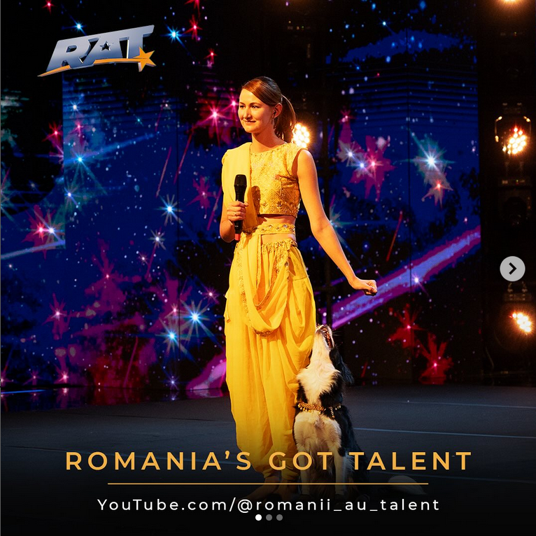One woman and her dog: Unusual duo wow judges in Romania with dance routine