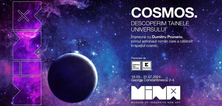 Un nou spectacol imersiv la Muzeul MINA: „Cosmos – Descoperă tainele universului” / Întâlnire cu Dumitru Prunariu