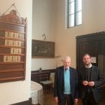 Father Hugh Wybrew and Father Nevsky Everett at the Anglican Church in Bucharest. Photo: Universul.net