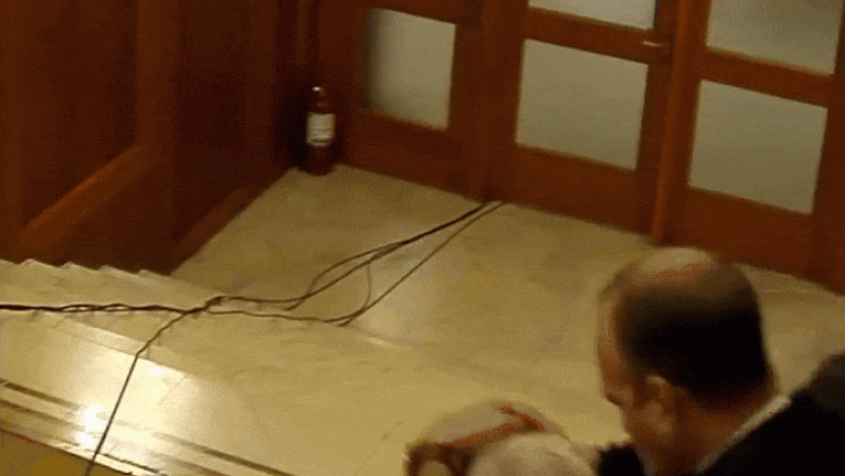 VIDEO | Romanian lawmaker tries to bite opponent’s face in Parliament brawl