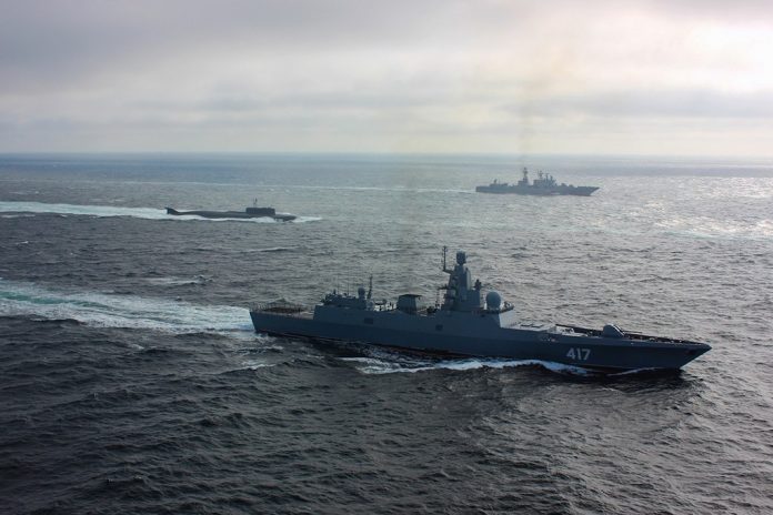 Vas de razboi rus Admiral Gorskov fregata