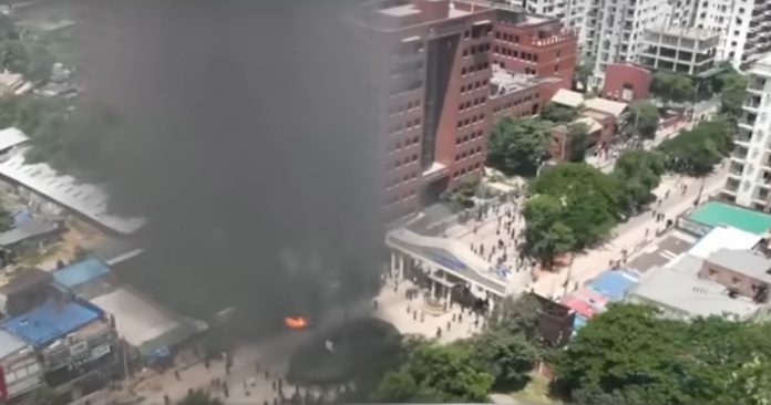 Bangladesh incendiu BTV