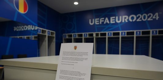 Thank you note left by Romanian team after they exited the Euro 2024.