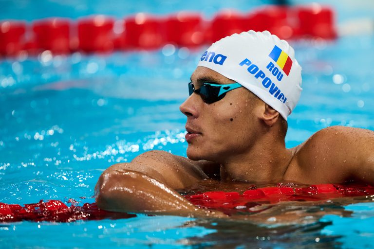 David Popovici, medalie de aur la 100 m liber și record european la CE U23