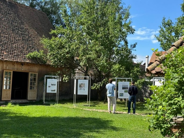 G. M. Cantacuzino painting expo at King’s house in Viscri